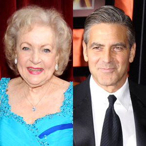 Betty White, George Clooney Betty White, George Clooney